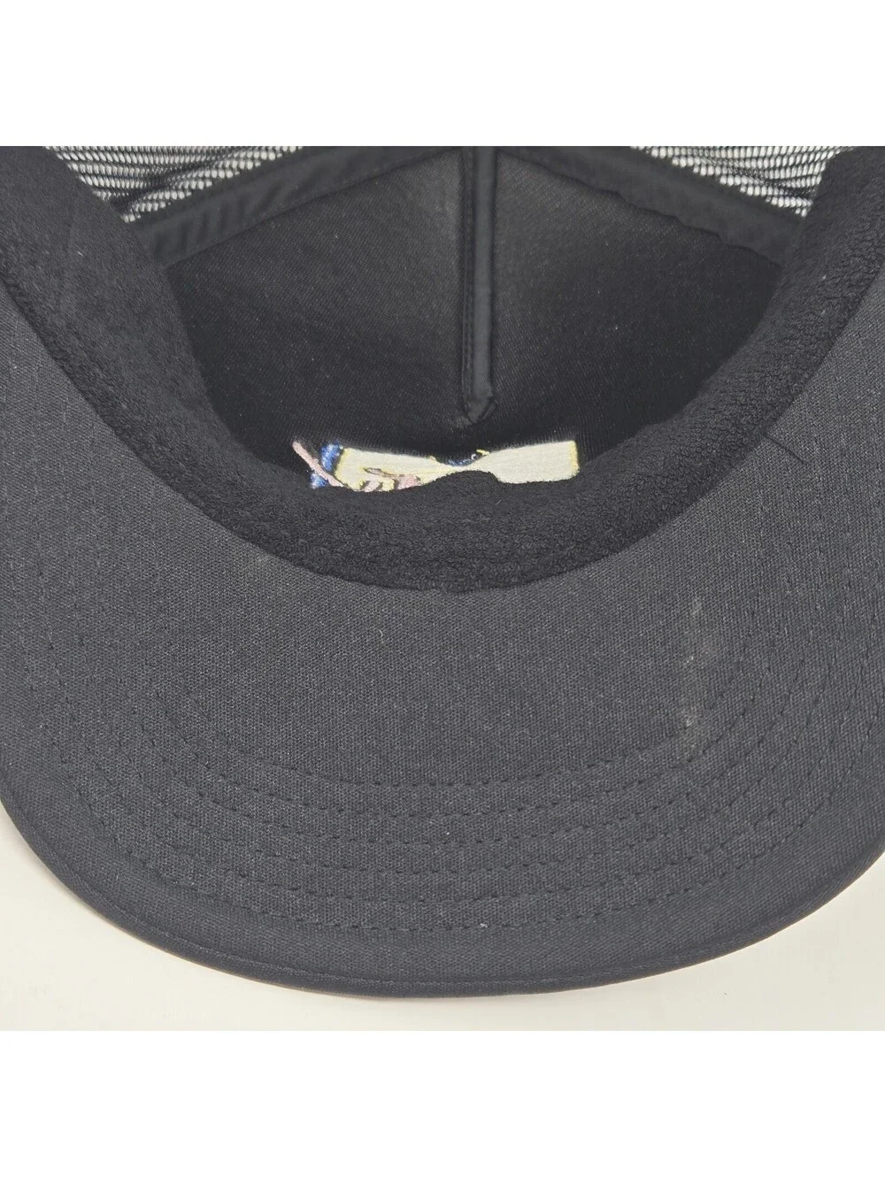 MTV Music Television American Eagle Trucker Hat Cap Black Mesh Snapback